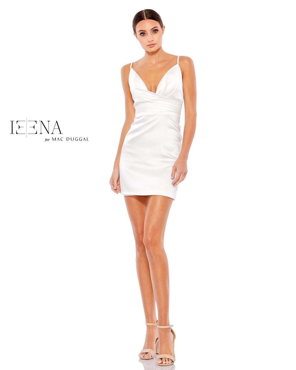 Mac Duggal Short Spaghetti Strap Mini Dress 26481 - The Dress Outlet