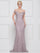 Marsoni Long Formal Off Shoulder Lace Dress 221 - The Dress Outlet