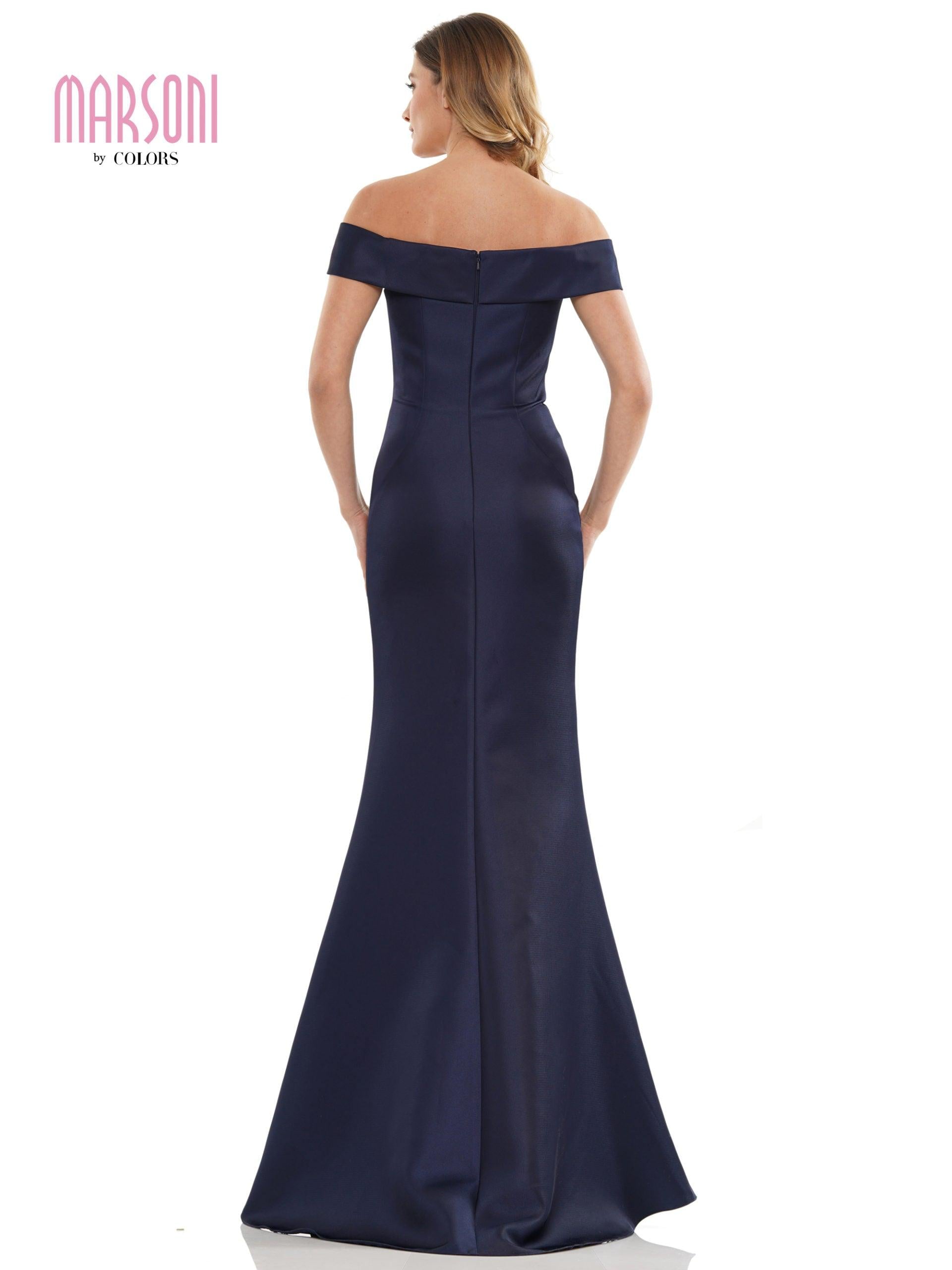 Marsoni Long Off Shoulder Formal Mermaid Dress 1140 - The Dress Outlet