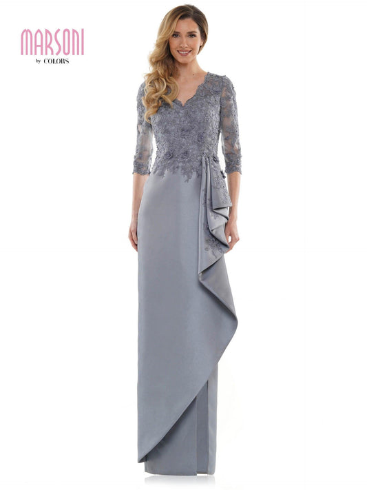 Marsoni Mother of the Bride Long Lace Dress 1134 - The Dress Outlet
