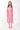 Cocktail Dresses Short Sleeve Square Neck Lace Maxi Dress Pink