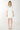 Cocktail Dresses Short Bubble Sleeve V Neck Mini Dress White