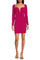 Cocktail Dresses Fitted Long Sleeve Cocktail Dress Rich Magenta
