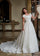 Wedding Dresses Long Beaded Ball Gown Lace Glitter Wedding Dress Ivory