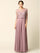 Mother of the Bride Long Formal Lace Chiffon Dress - The Dress Outlet