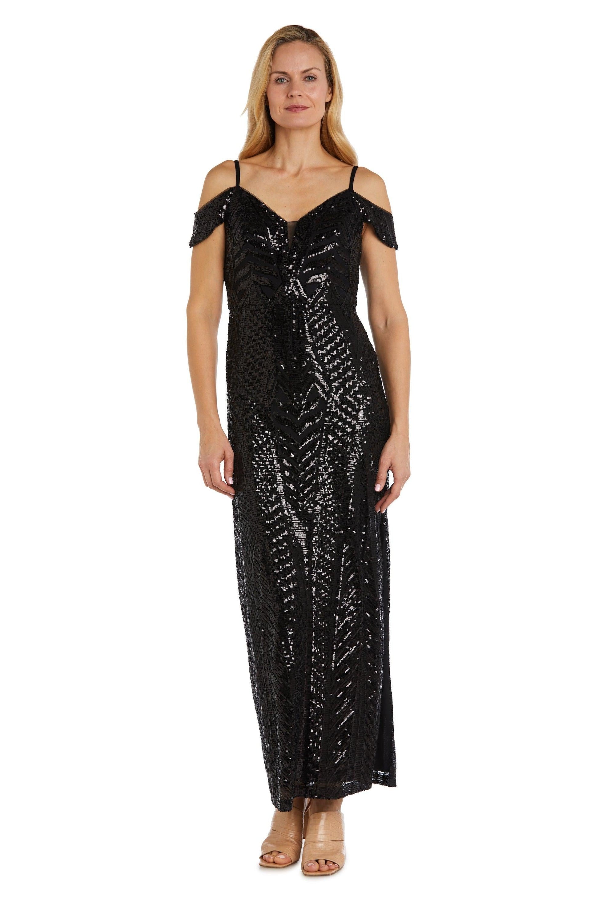Nightway Long Off Shoulder Formal Dress 21917A - The Dress Outlet