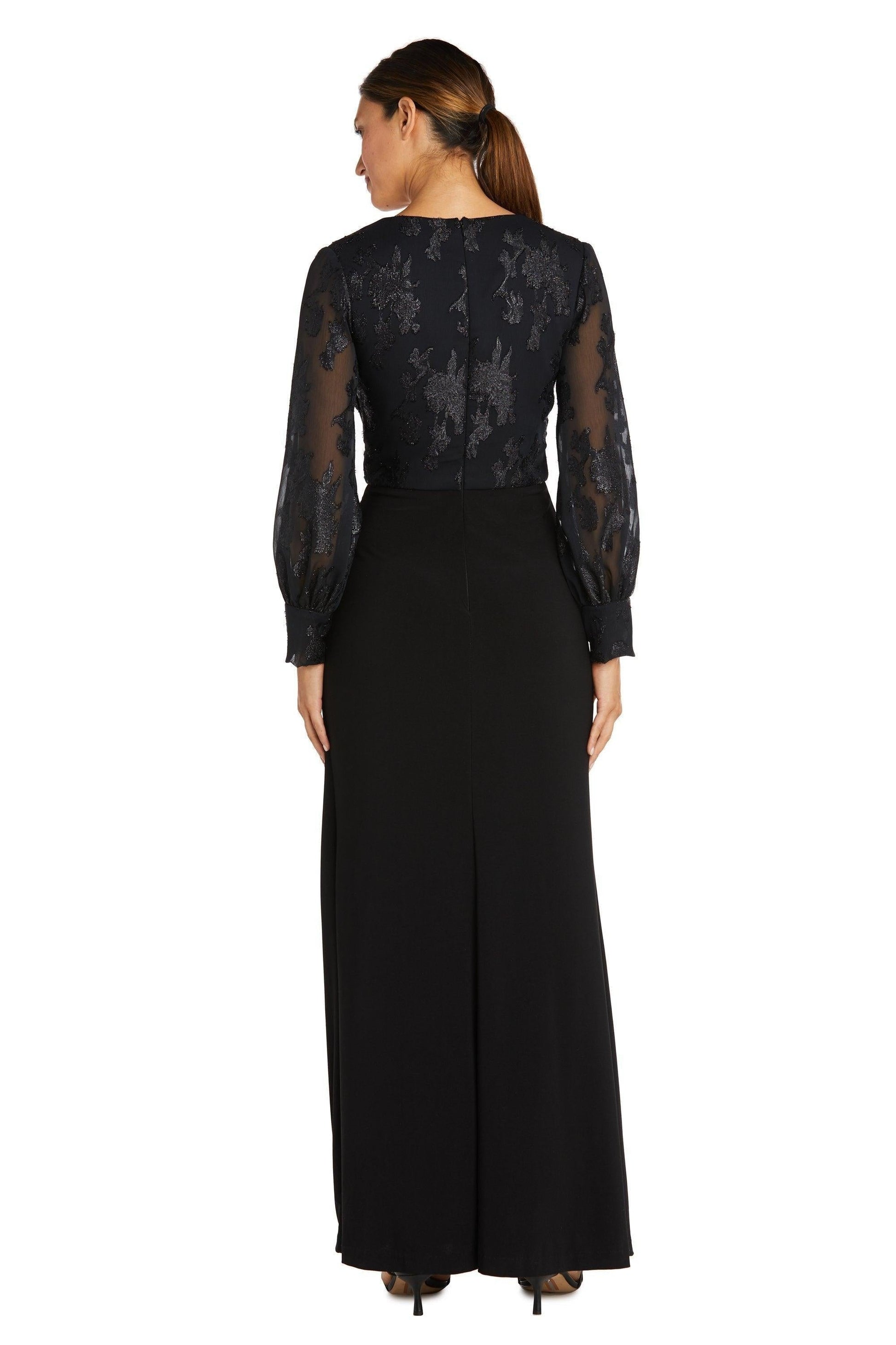 Nightway Long Sleeve Formal Petite Dress Sale 22062P - The Dress Outlet