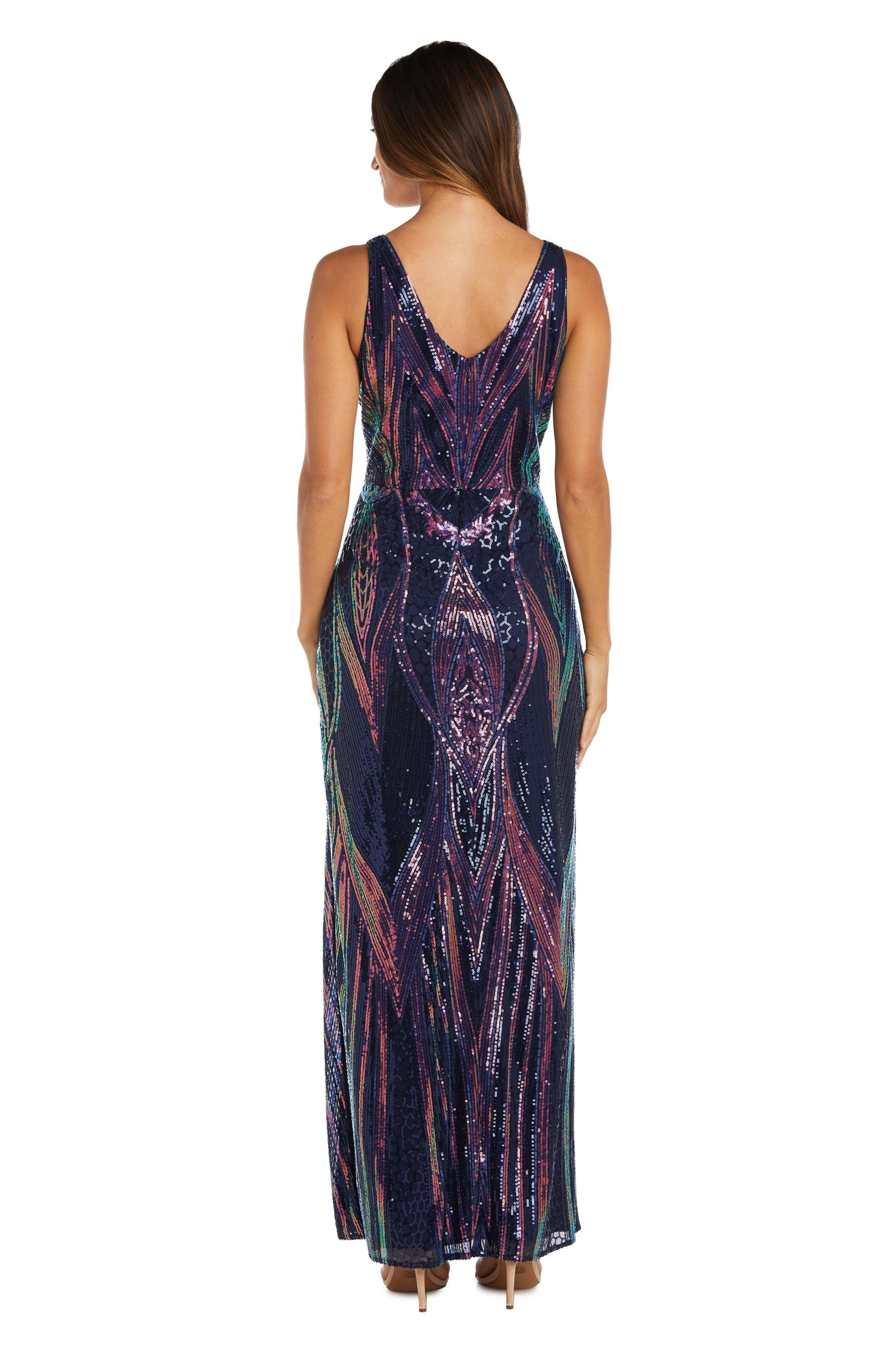 Nightway Long Sleeveless Formal Petite Dress 22089P - The Dress Outlet