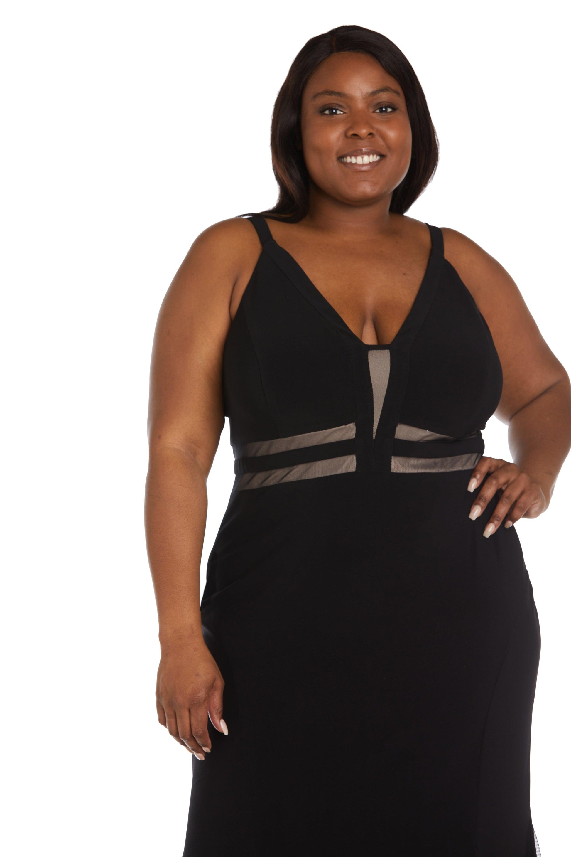 Nightway Plus Size Long Formal Evening Dress 22033W - The Dress Outlet