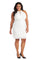 Nightway Plus Size Short Glitter Lace Dress 21395W - The Dress Outlet