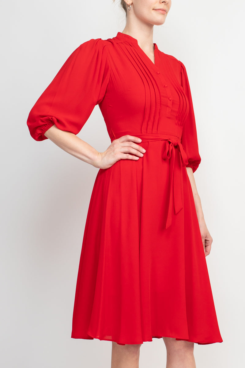 Cocktail Dresses Short PleatedA Line Cocktail Knee Length Dress Red Riding