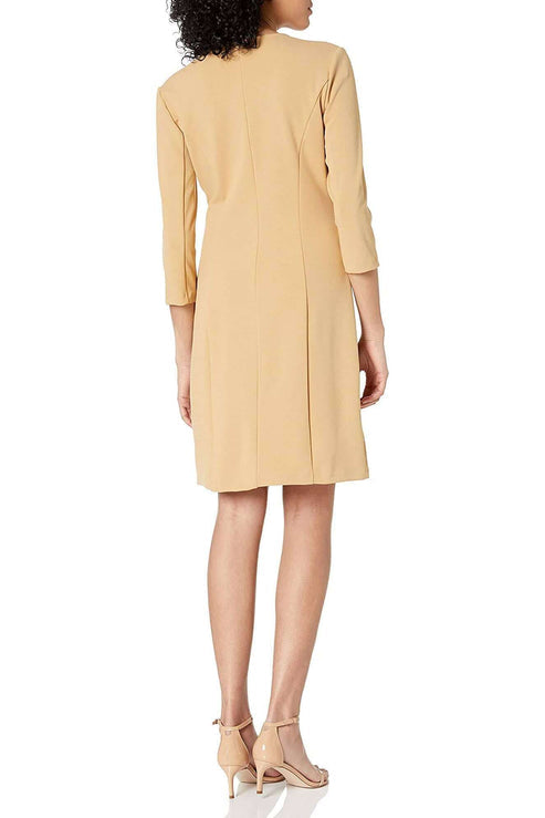 Cocktail Dresses Short Fitted Cocktail Dress Hazelnut