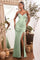 Prom Dresses Long Formal Prom Fitted Evening Dress Dusty Mint