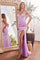 Prom Dresses Long Formal Prom Fitted Evening Dress Lavender