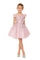 Off Shoulder Knee Length Flower Girls Dress - The Dress Outlet