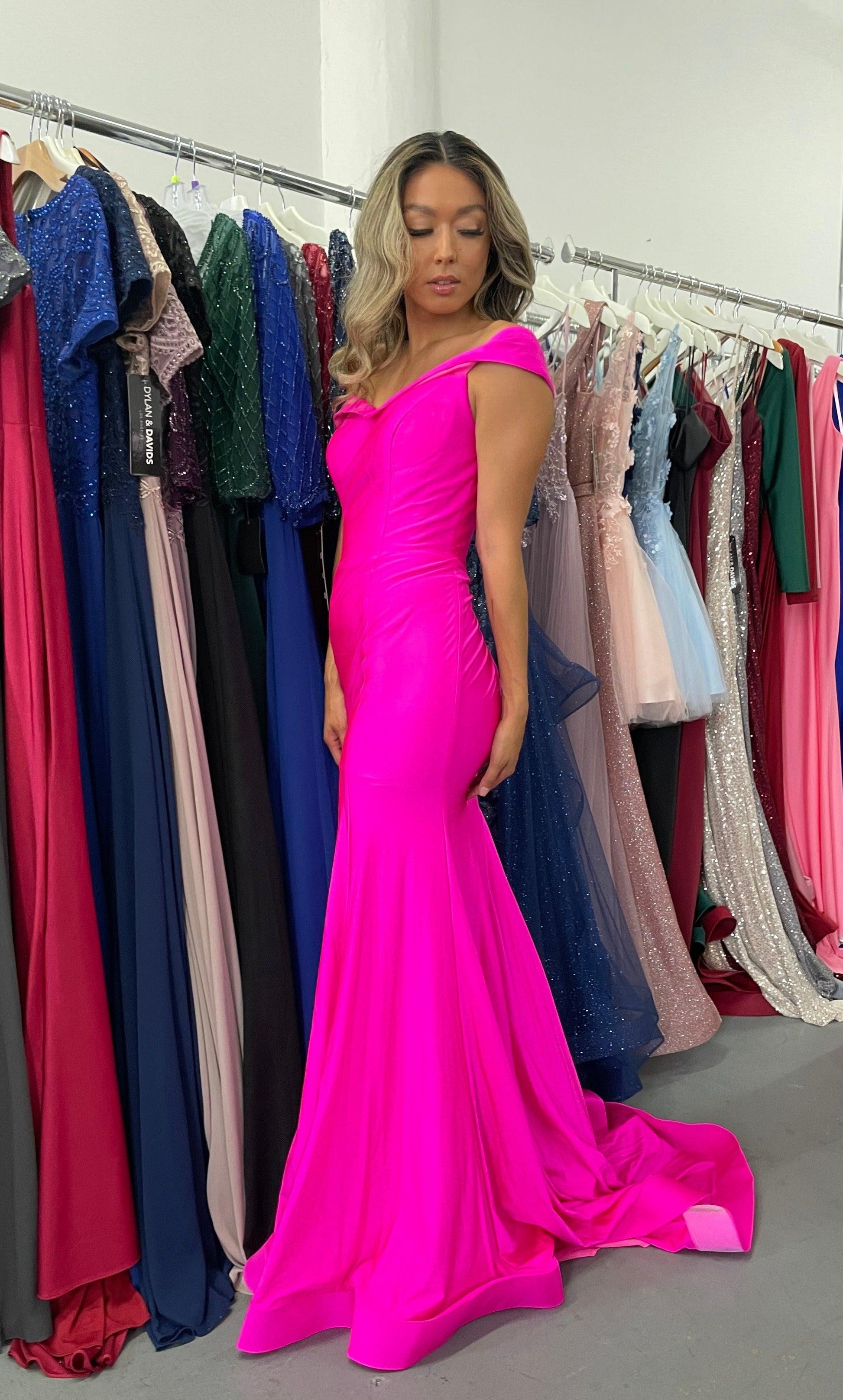 Off Shoulder Long Formal Dress Sale - The Dress Outlet