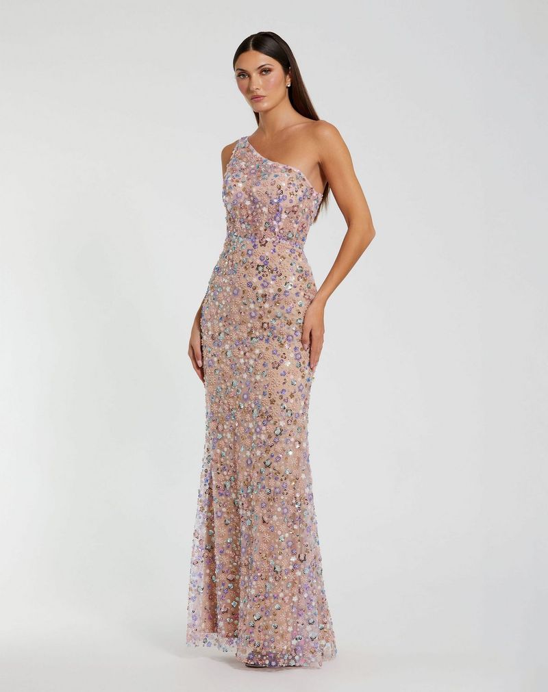 Prom Dresses ong Fitted Formal Sequin Corset Prom Dress Pink Multi