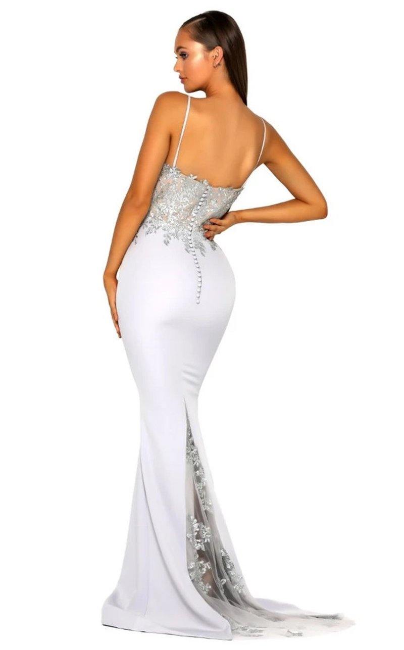 Portia And Scarlett  Long Fitted  Prom Dress PS5025 - The Dress Outlet