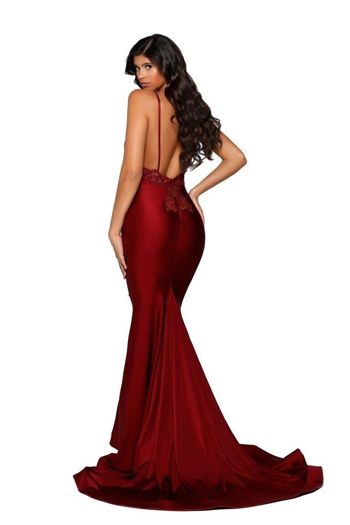 Portia And Scarlett Sexy Long Fitted Prom Dress PS6303 - The Dress Outlet