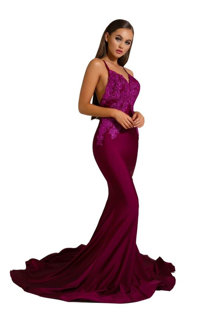 Portia And Scarlett Sexy Long Fitted Prom Dress PS6303 - The Dress Outlet