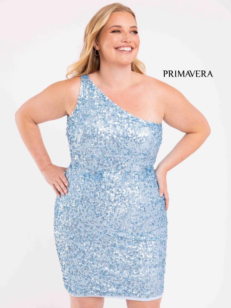 Primavera Couture Short Sequins Plus Size Dress 3883 - The Dress Outlet