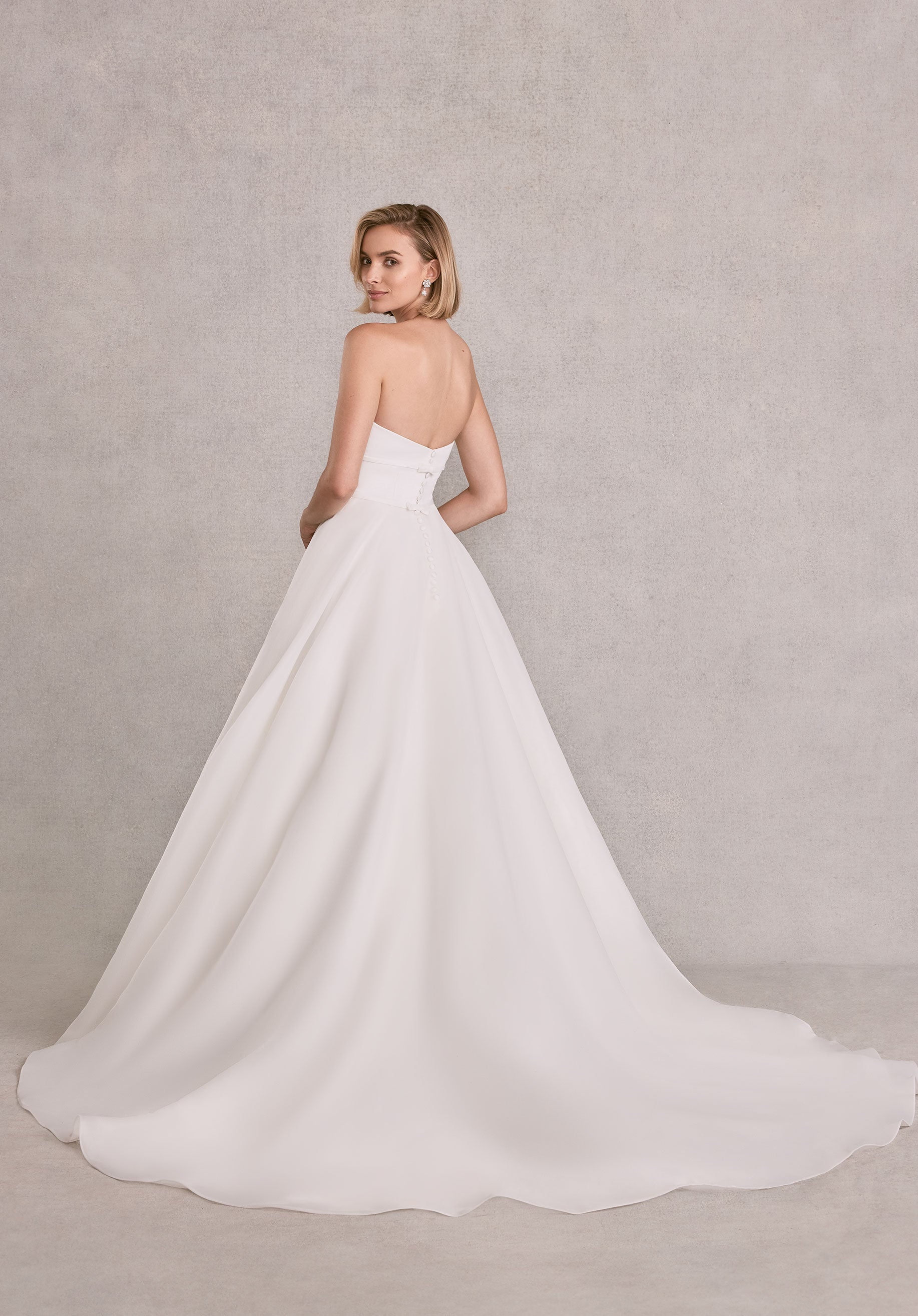 Wedding Dresses Long Ball Gown Simple Wedding Dress Ivory/Ivory