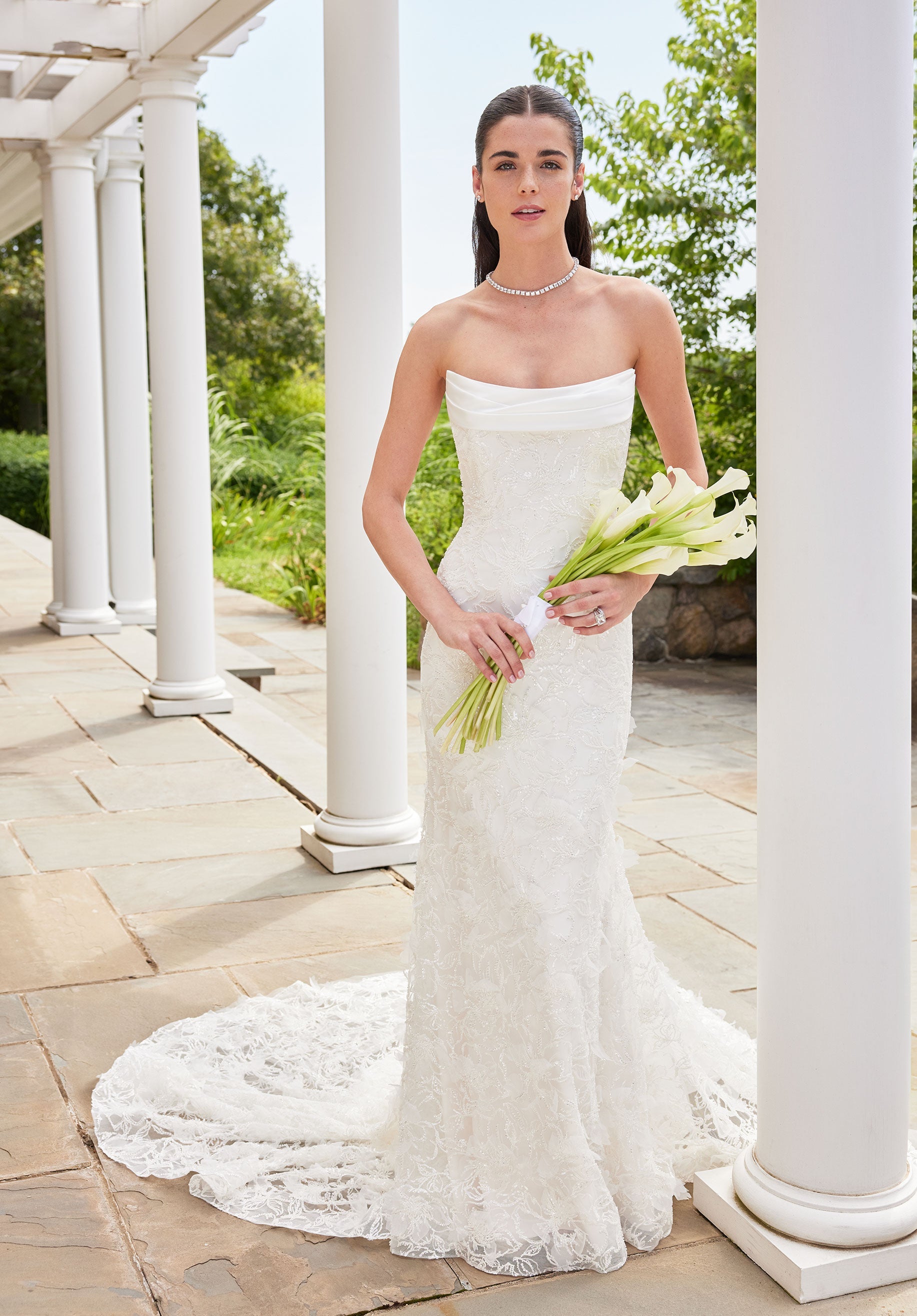 Wedding Dresses Long Fitted Wedding Dress Ivory/Sand
