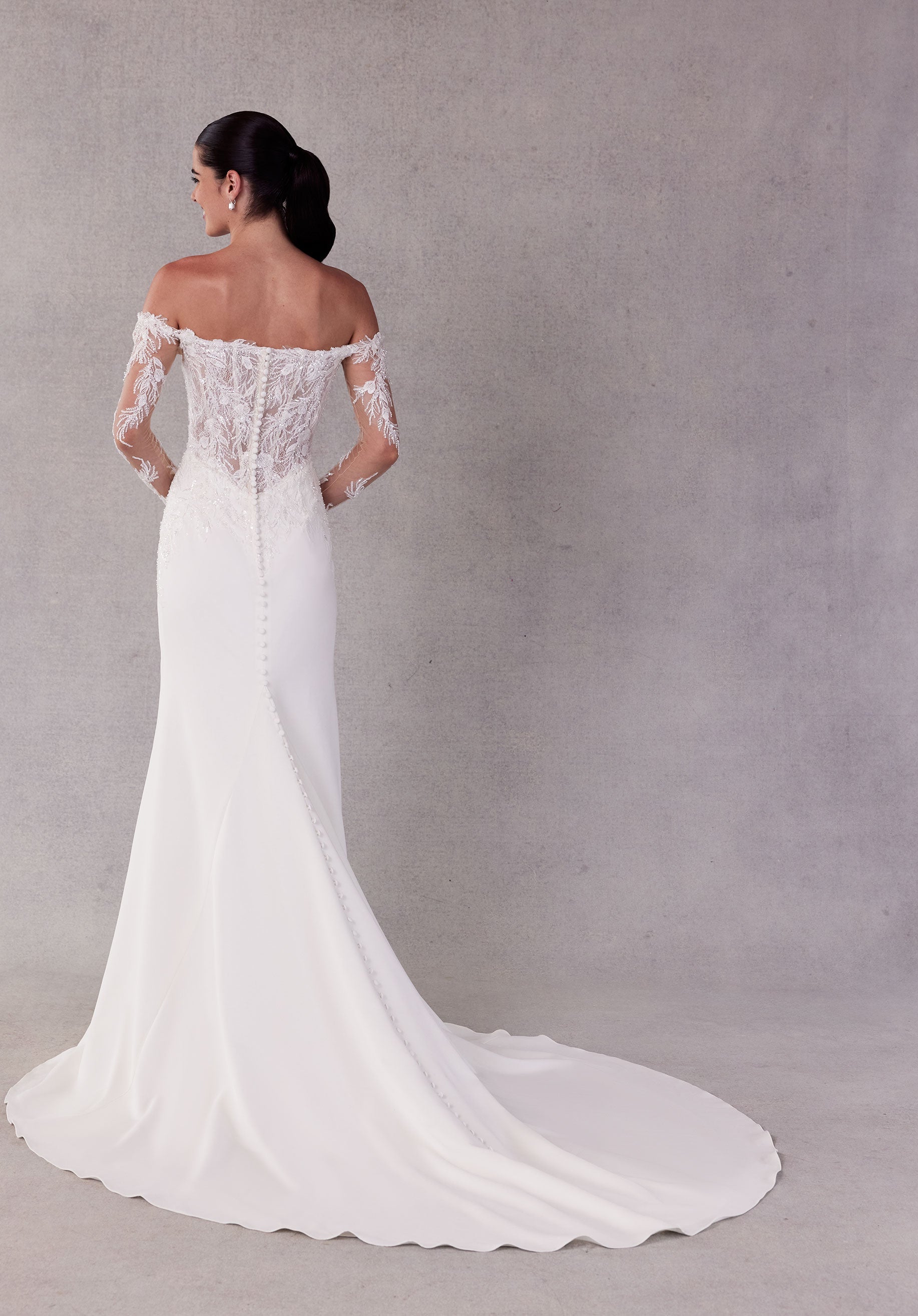 Wedding Dresses Long Simple Lace Wedding Dress Ivory/Champagne/Honey
