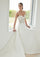 Wedding Dresses A Line Beaded Lace Long Wedding Dress Ivory/Honey