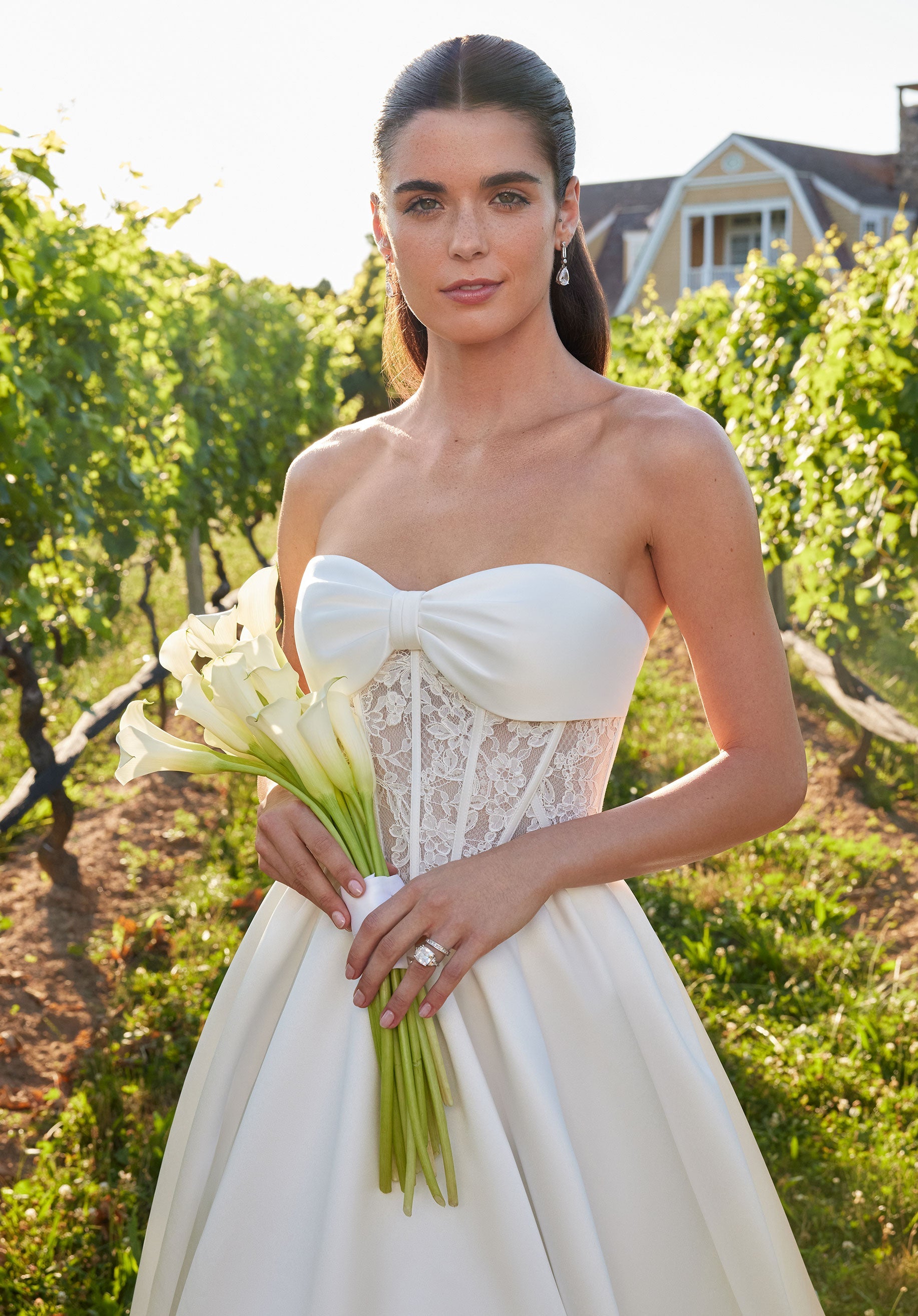 Wedding Dresses Long Ball Gown Corset Wedding Dress Ivory/Honey
