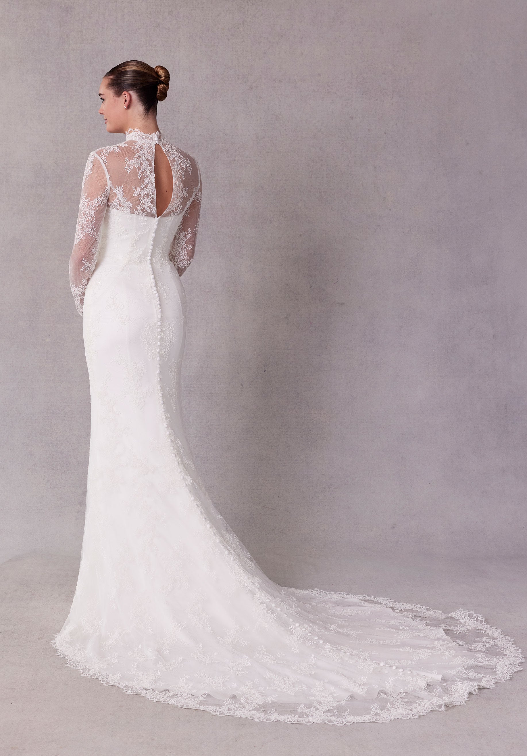 Wedding Dresses Long Sleeve Lace Wedding Dress Ivory