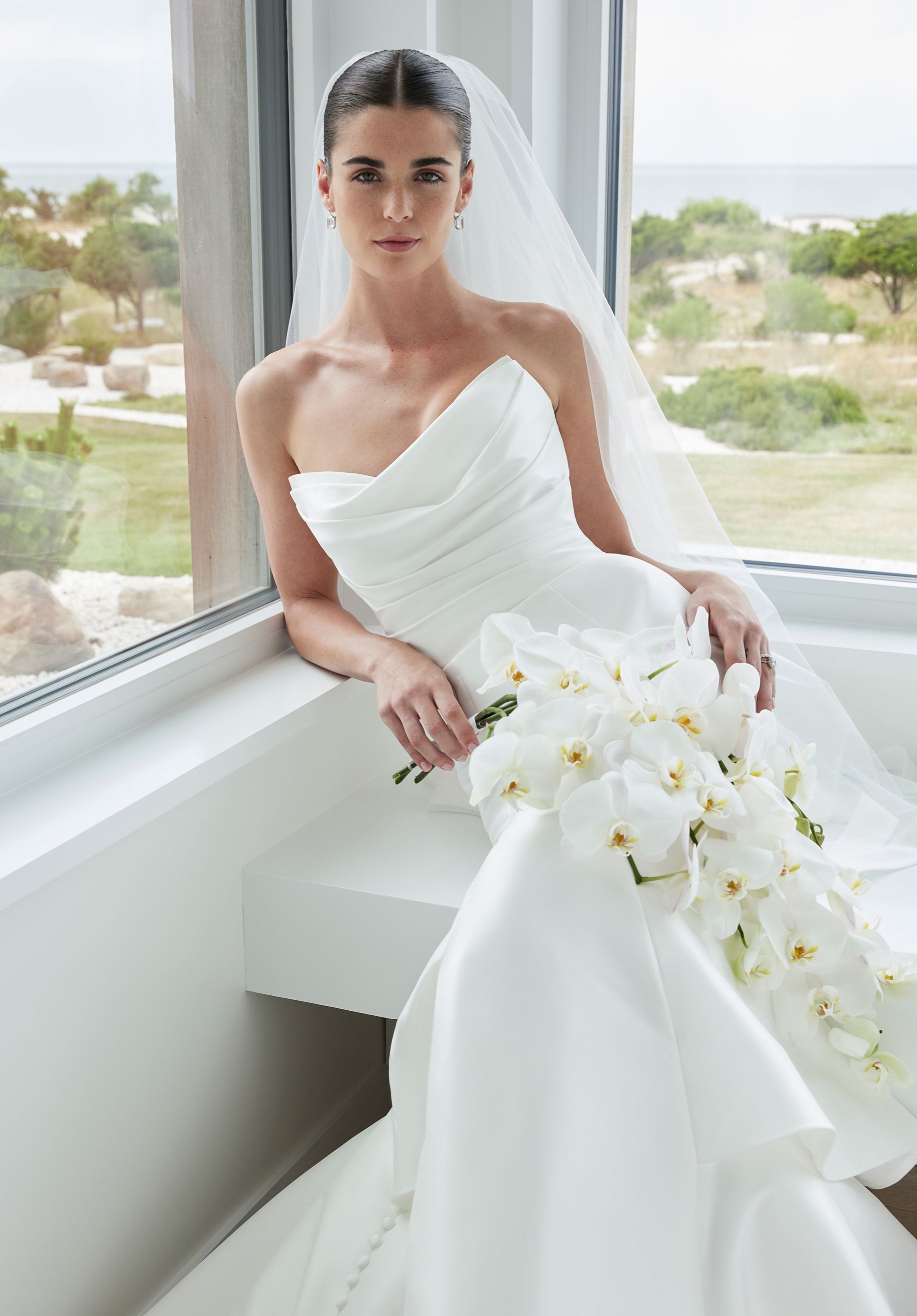 Wedding Dresses Long Mermaid Tired Wedding Dress Ivory