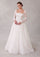 Wedding Dresses Long Ball Gown Beaded Lace Wedding Dress Ivory/Sand/Honey