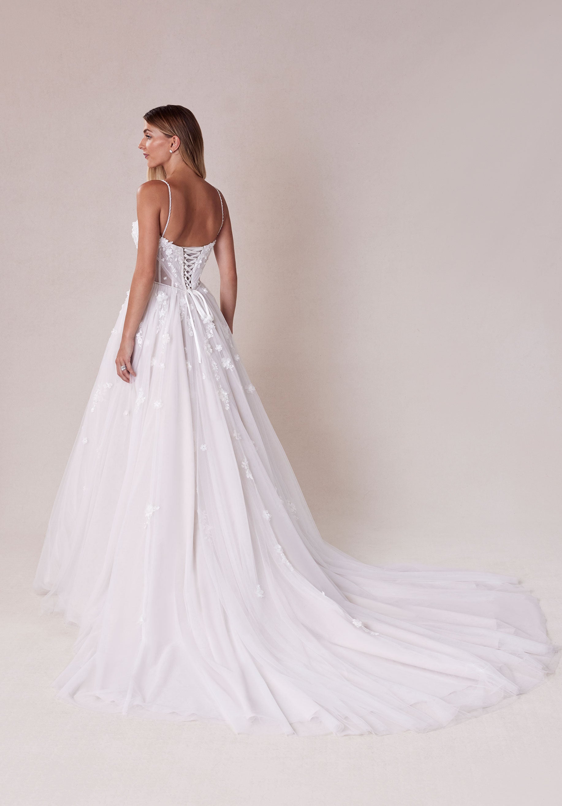 Wedding Dresses A Line Corset Long Ball Gown Wedding Dress Ivory/Champagne/Honey