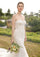 Wedding Dresses Long Beaded Corset Mermaid Wedding Dress  Ivory/Blush/Prosecco