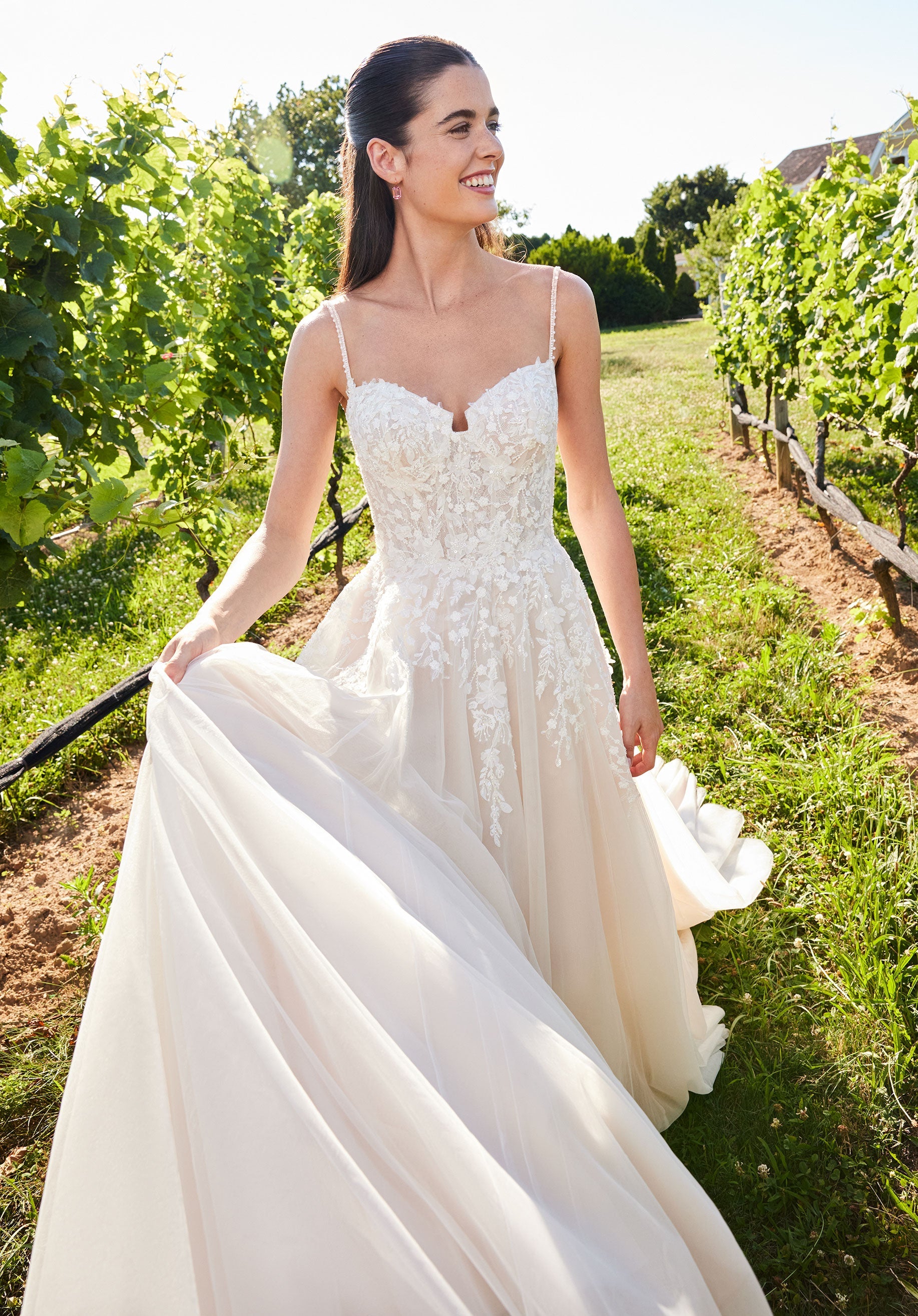 Wedding Dresses A Line Lace Corset Wedding Dress Ivory/Champagne/Honey