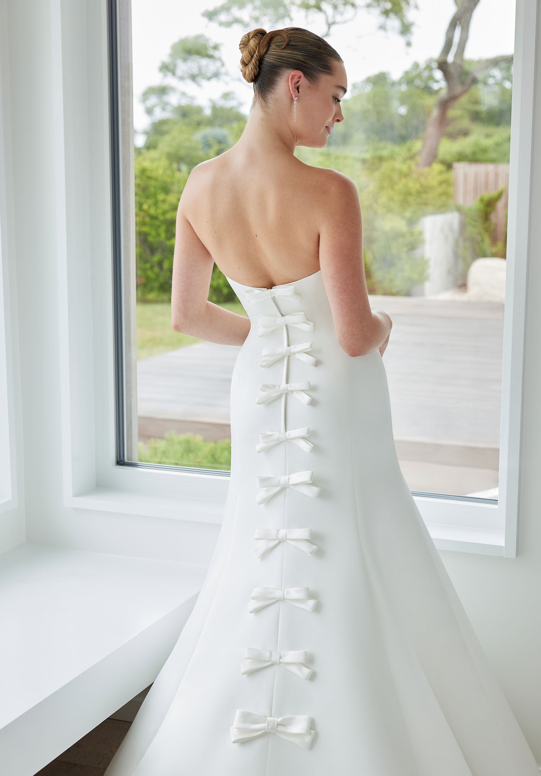 Wedding Dresses Simple Long Wedding Dress Ivory