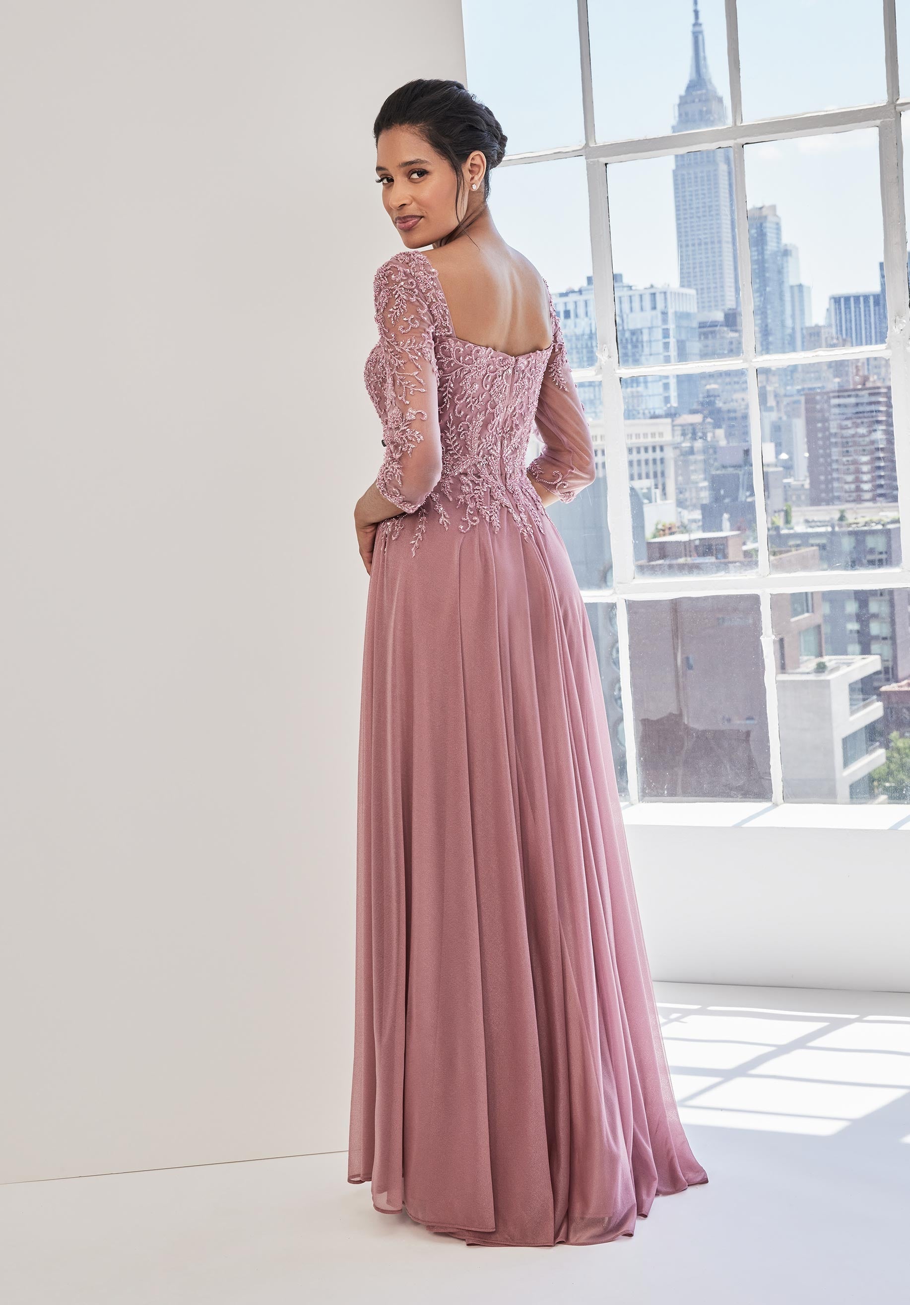 Mother of the Bride Dresses A Line Mother of the Bride Long Formal Dress Rose