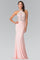 Prom Long Beaded Halter Neck Evening Formal Dress - The Dress Outlet Elizabeth K