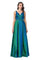 Prom Long Formal Sleeveless Metallic Evening Gown - The Dress Outlet