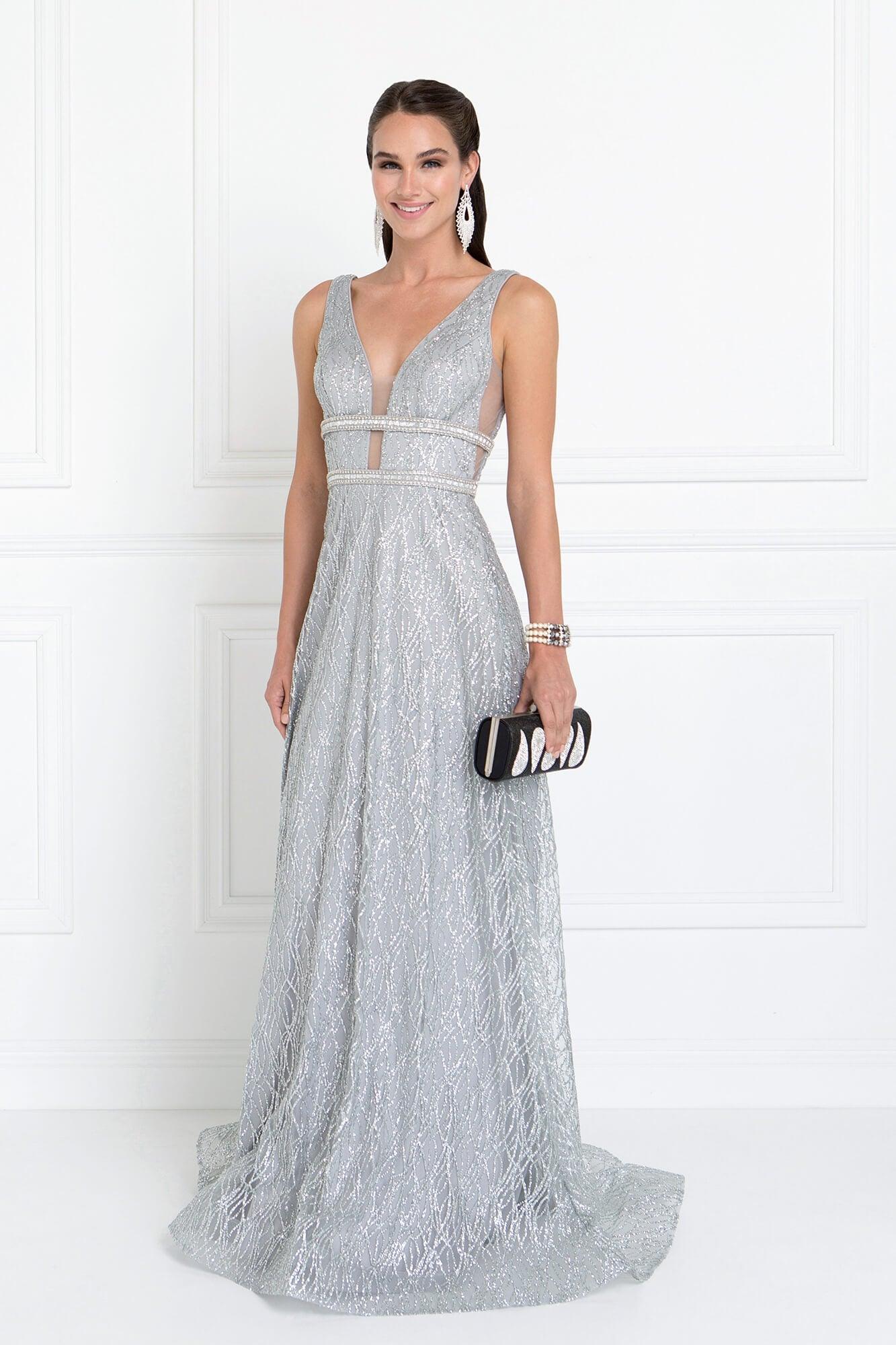 Prom Long Sleeveless Formal Evening Gown - The Dress Outlet Elizabeth K
