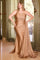 Plus Size Dresses Plus Size Fitted Long Formal Dress Gold