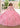 Long Applique Ball Gown Cape Only Pink