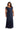 R&M Richards Plus Size Long Formal Lace Gown Navy