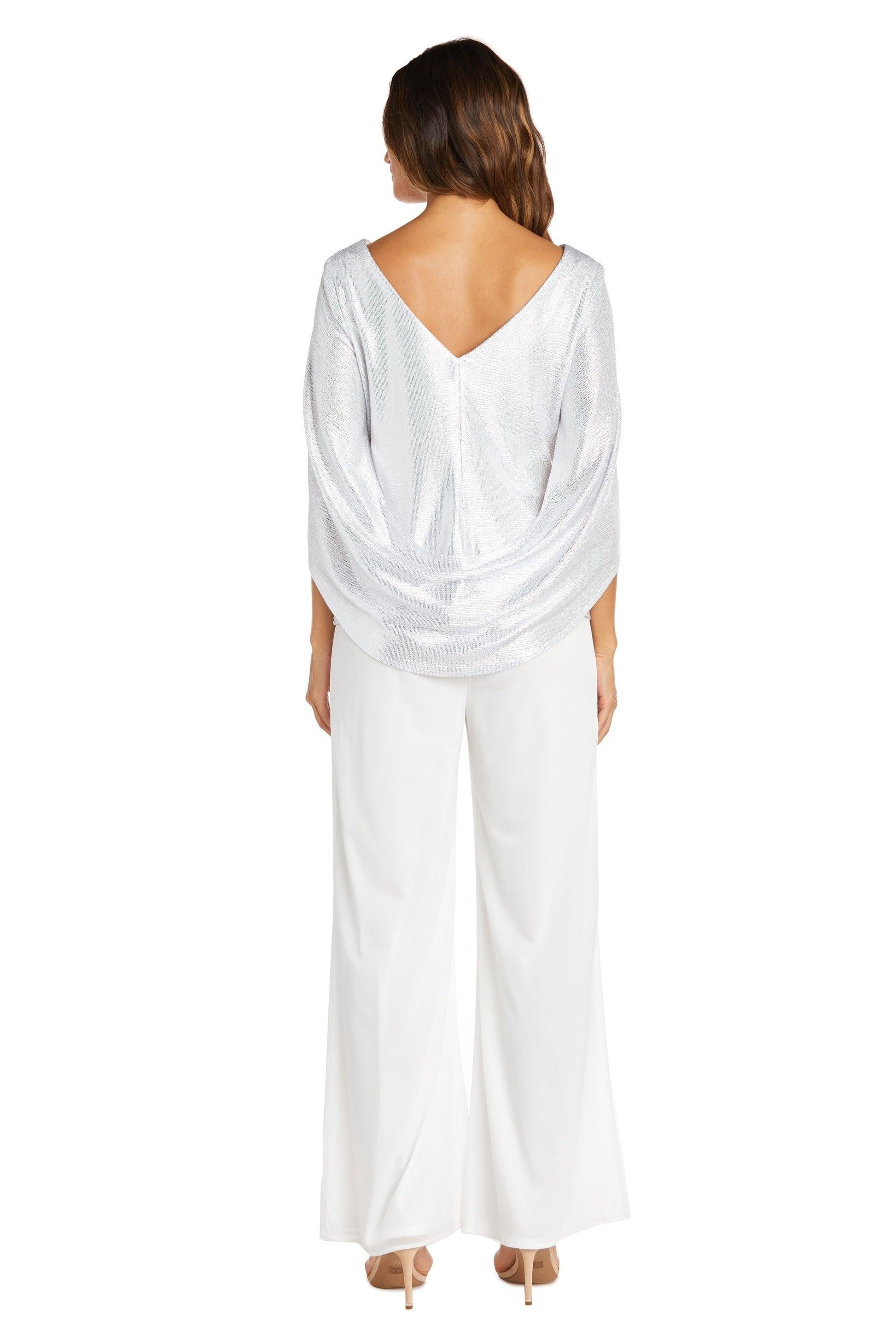 R&M Richards Crinkle Top 3/4 Sleeve Formal 9140 - The Dress Outlet
