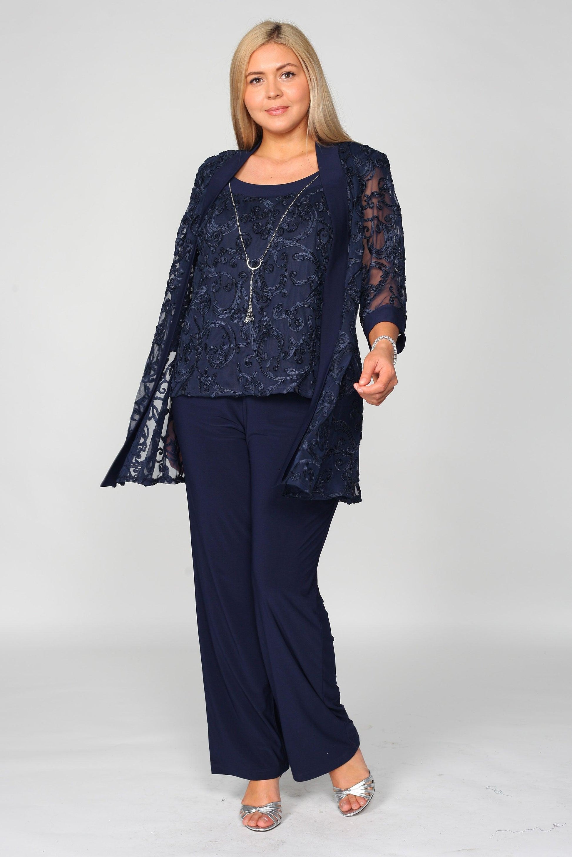 R&M Richards Formal Jacket Petite Pant Suit 5012P - The Dress Outlet