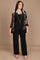 R&M Richards Formal Plus Size Black Pant suit 9017W Black/Taupe