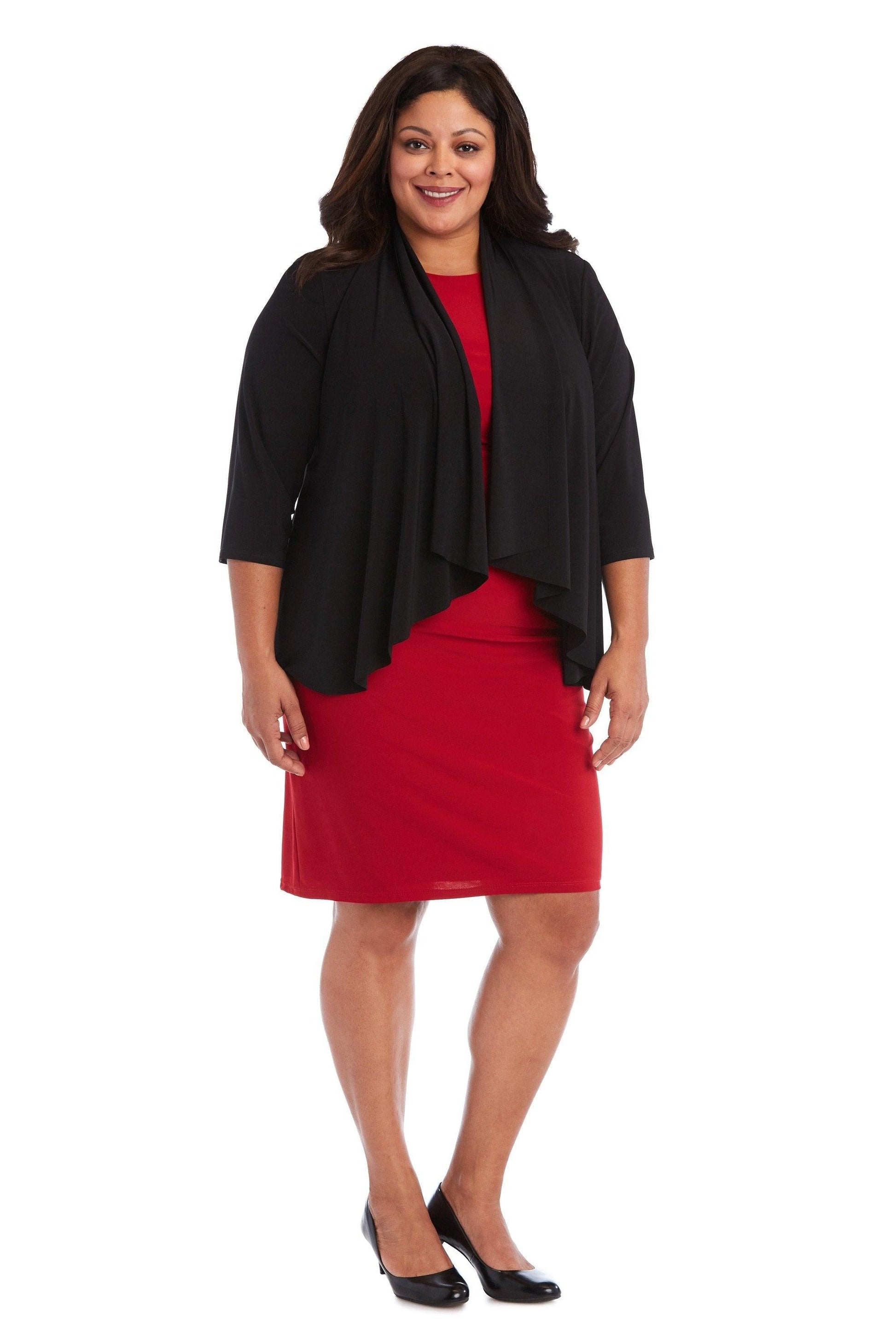 R&M Richards Formal Plus Size Jacket 8244W - The Dress Outlet