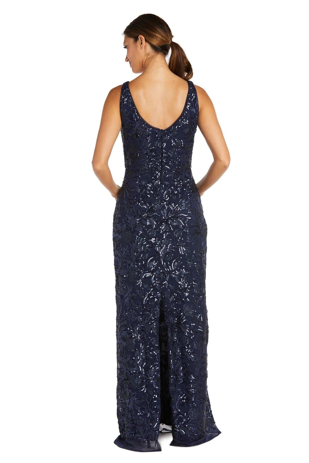 R&M Richards Long Formal Petite Dress 9171P - The Dress Outlet