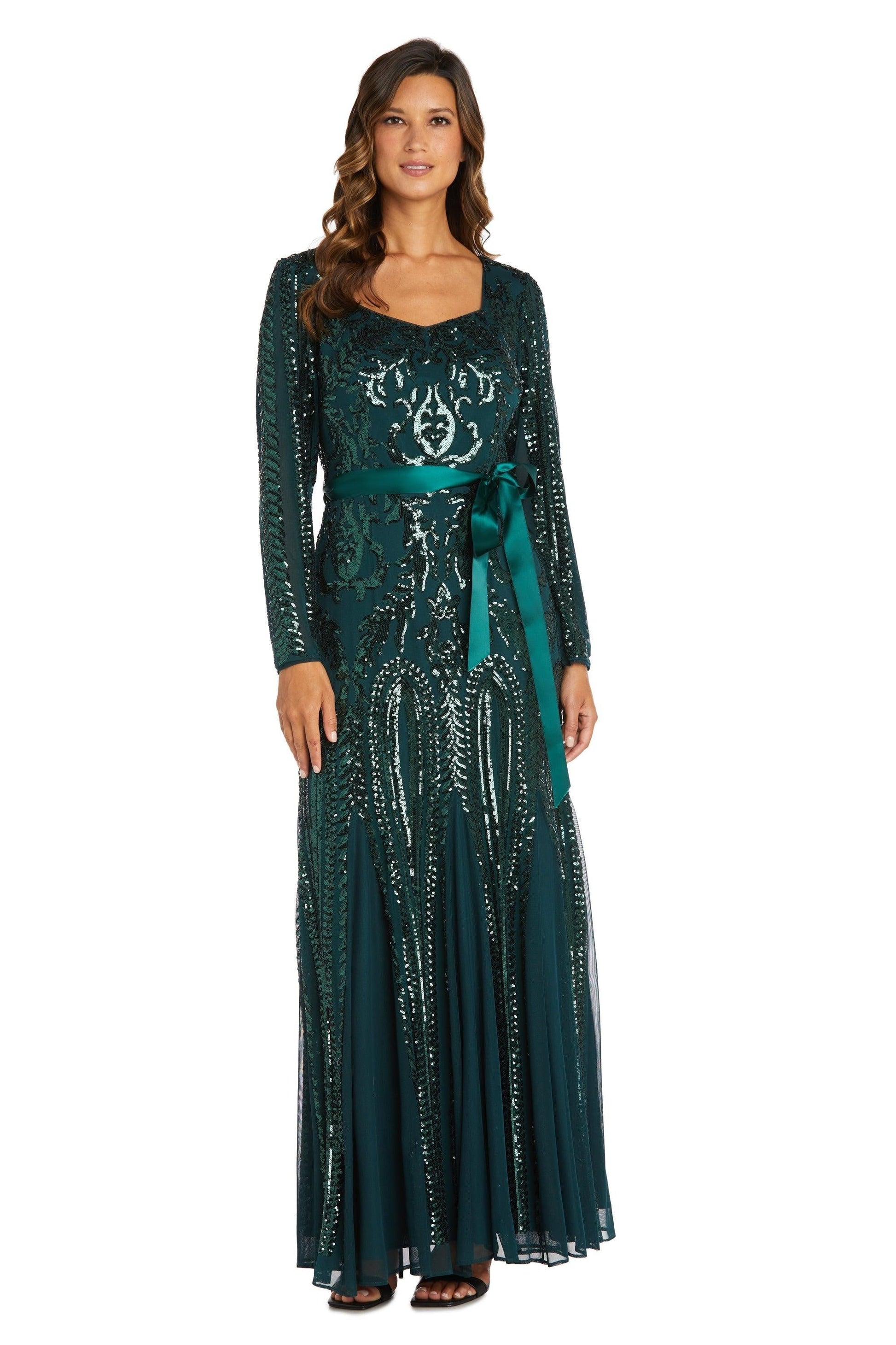 R&M Richards Long Mother of the Bride Dress 5623 - The Dress Outlet
